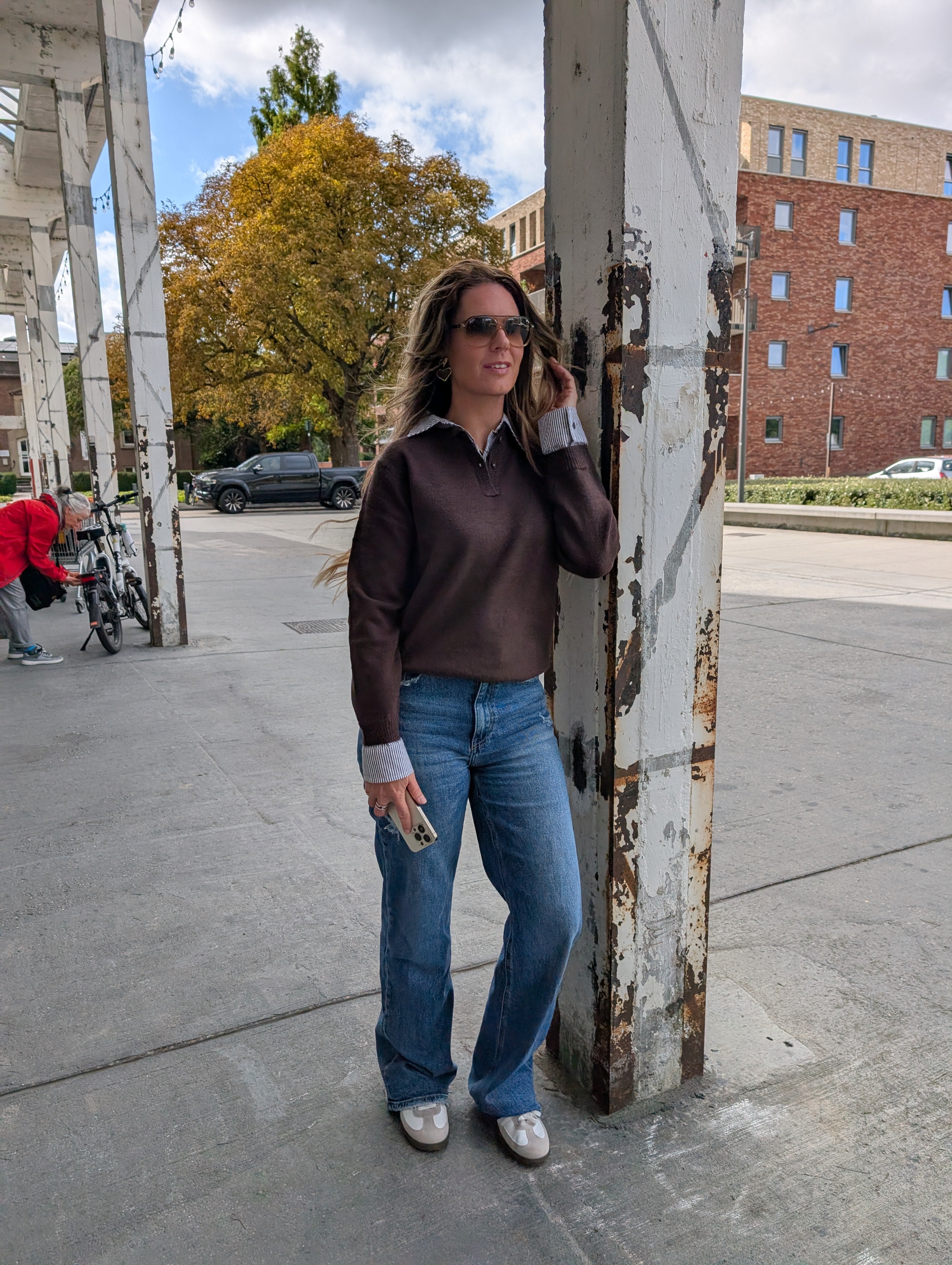 Blouse Sweater Pippa Bruin