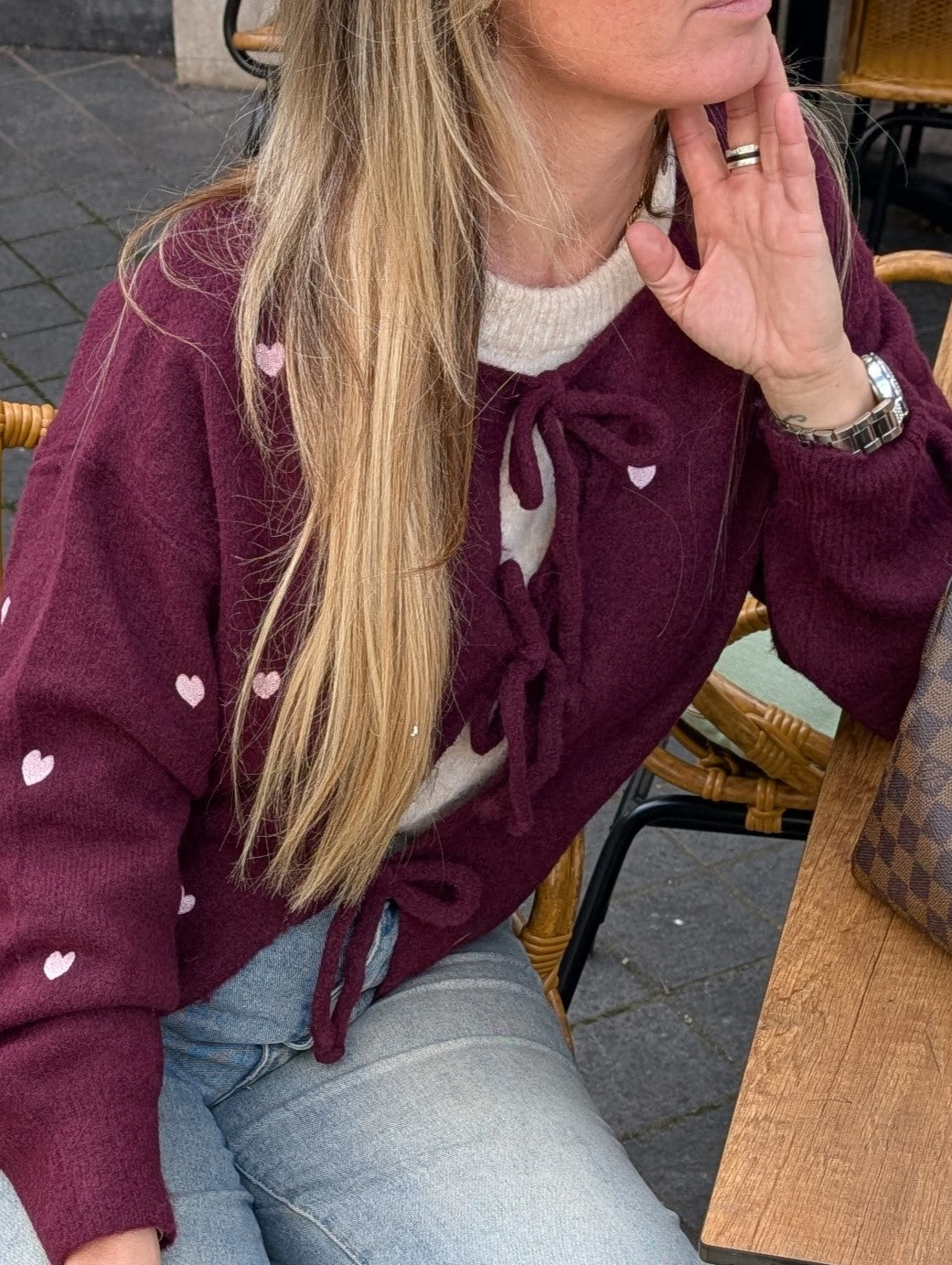 Cozy vest hartjes