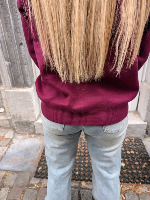 New York Trui Burgundy