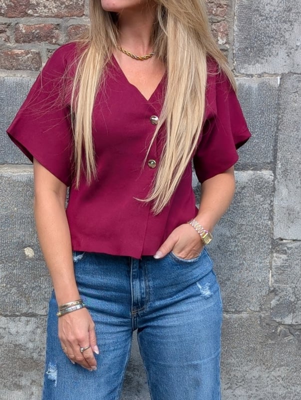 Top Nina Burgundy