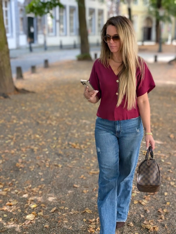 Top Nina Burgundy