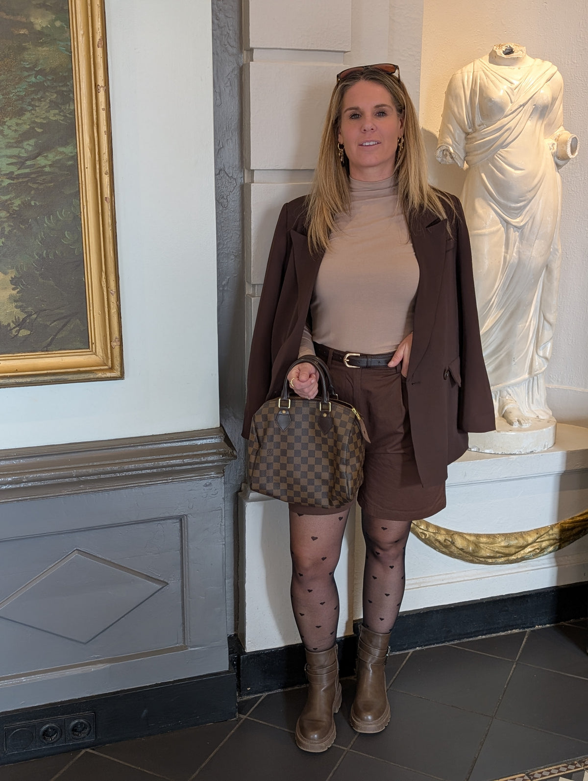 Oversized Tailored Blazer – Chocolate Brown