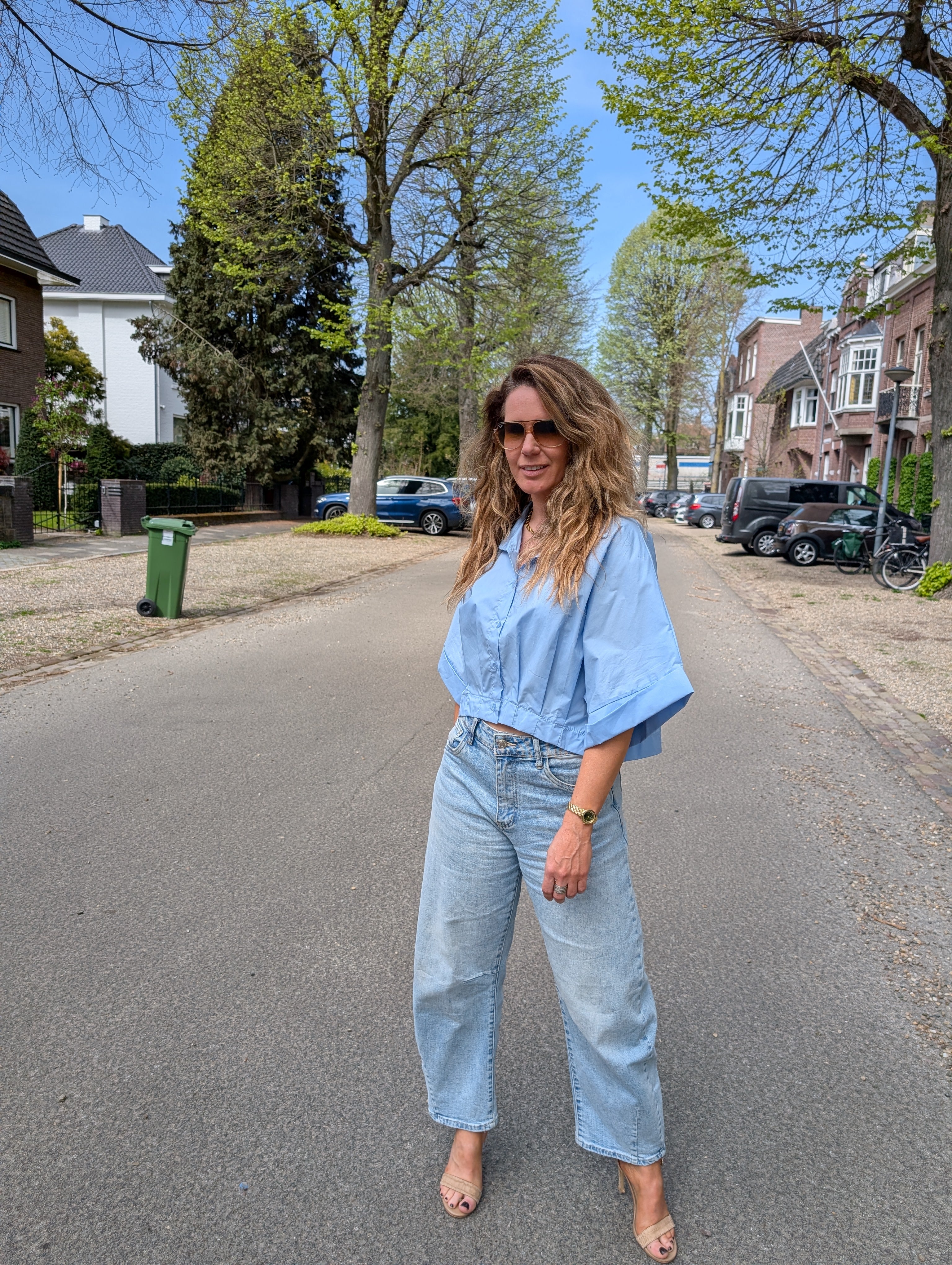 Crisp Cotton Puff Blouse