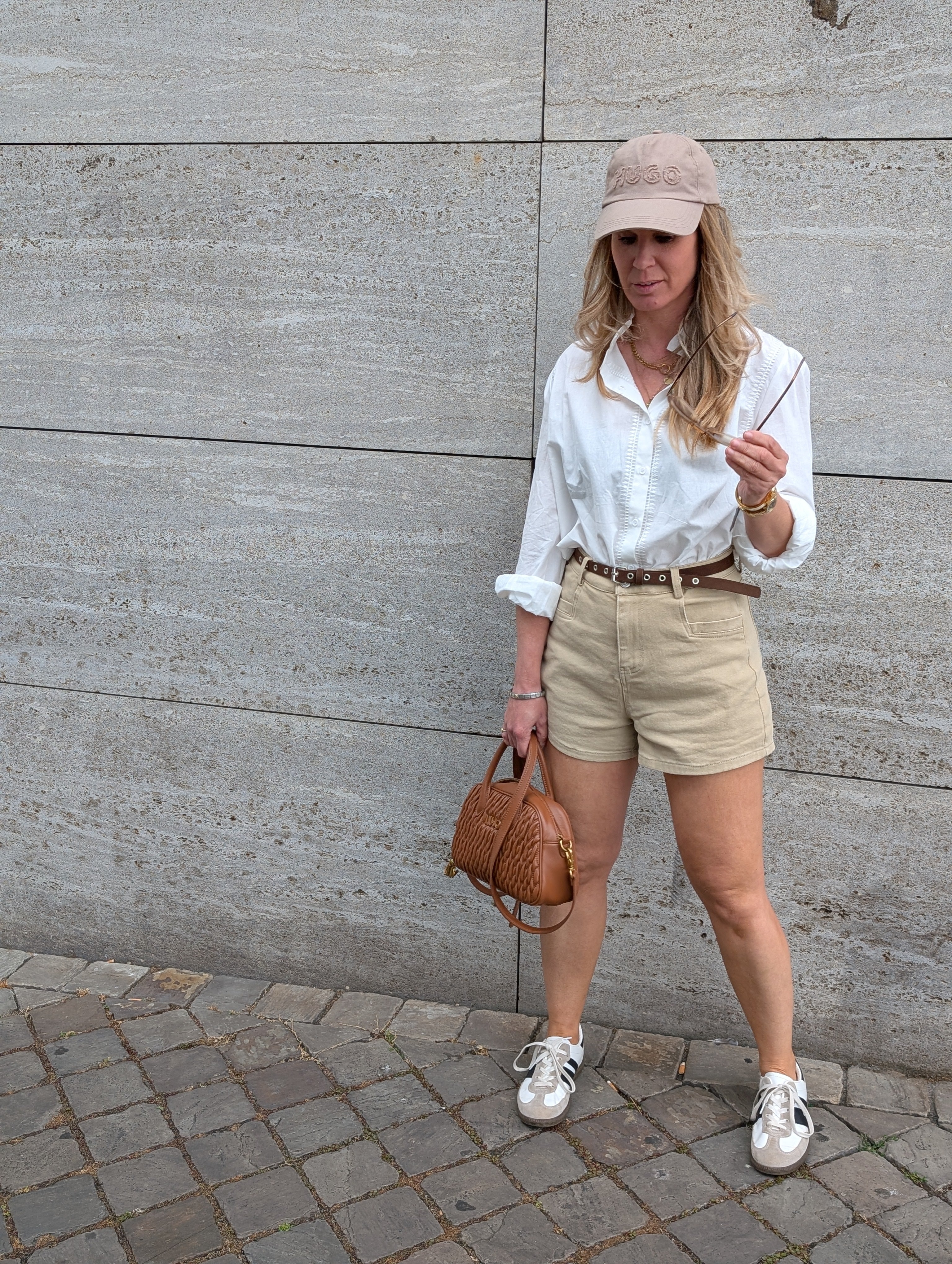 Witte Katoenen Dames BLouse met Ruches