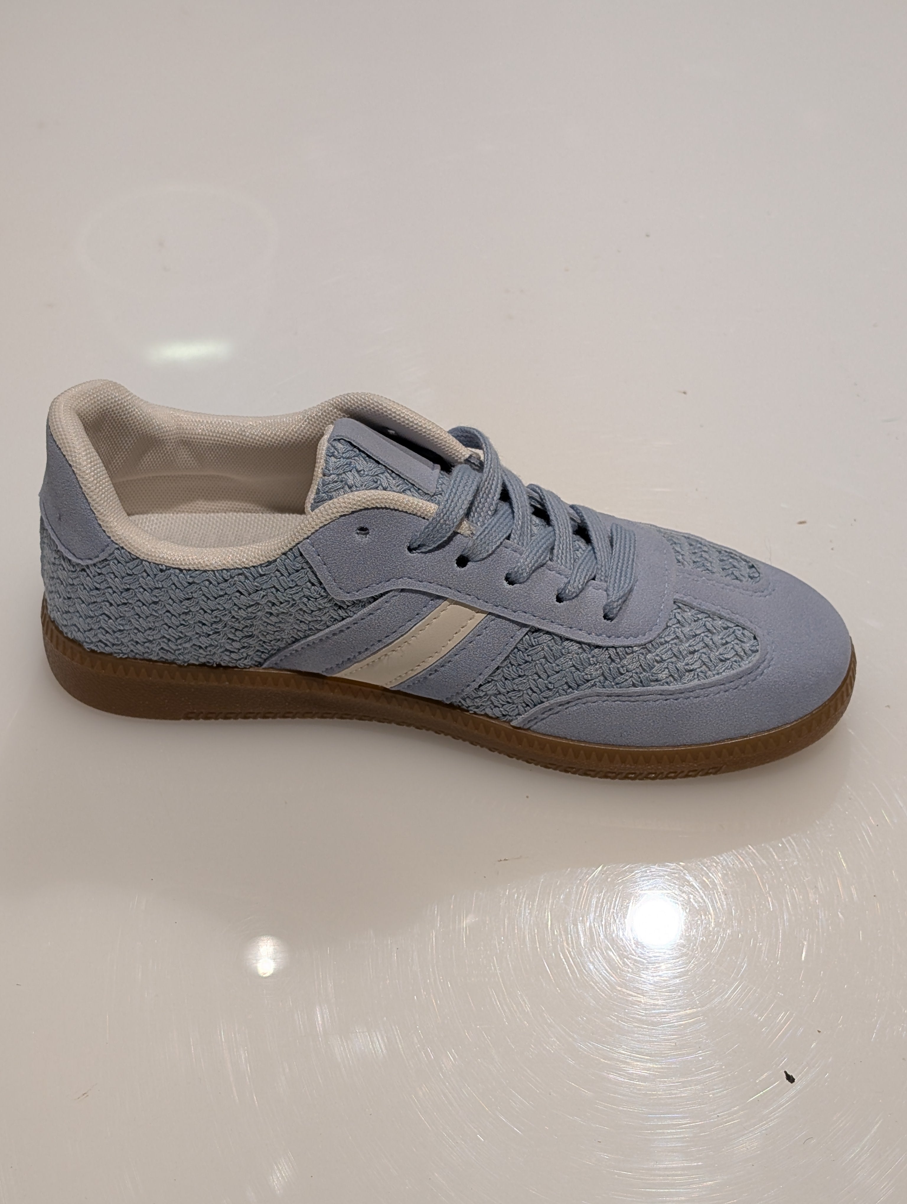 Lichtblauwe Dames Sneakers