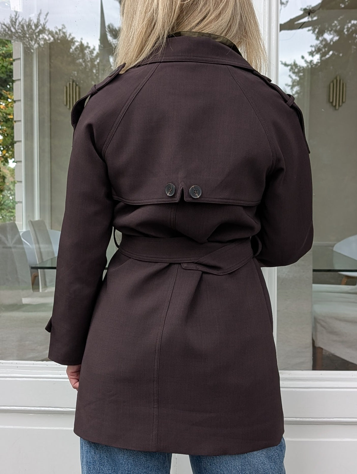 Klassieke Double-Breasted Trenchcoat – Espressobruin