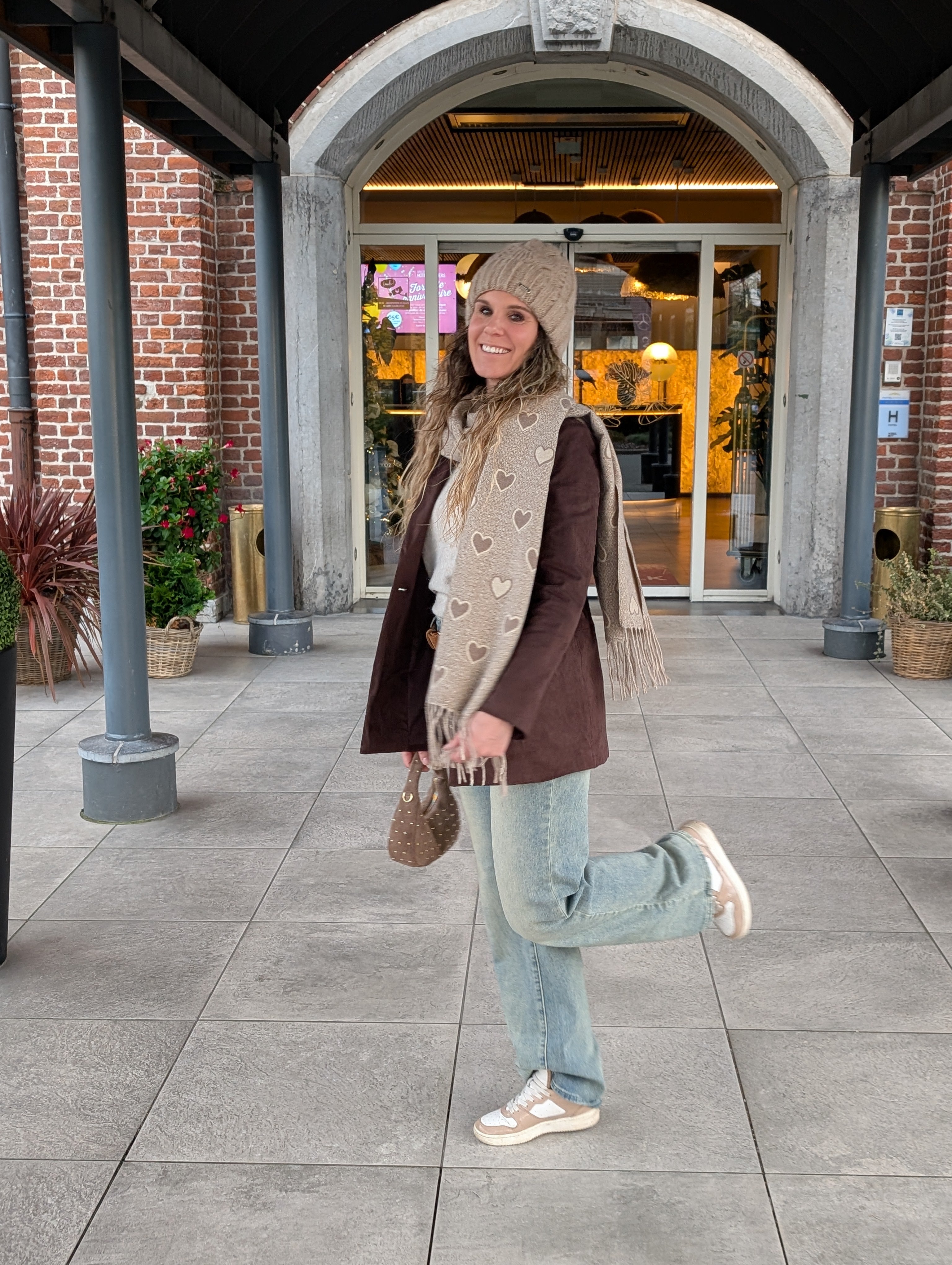 Oversized Bruine Blazer