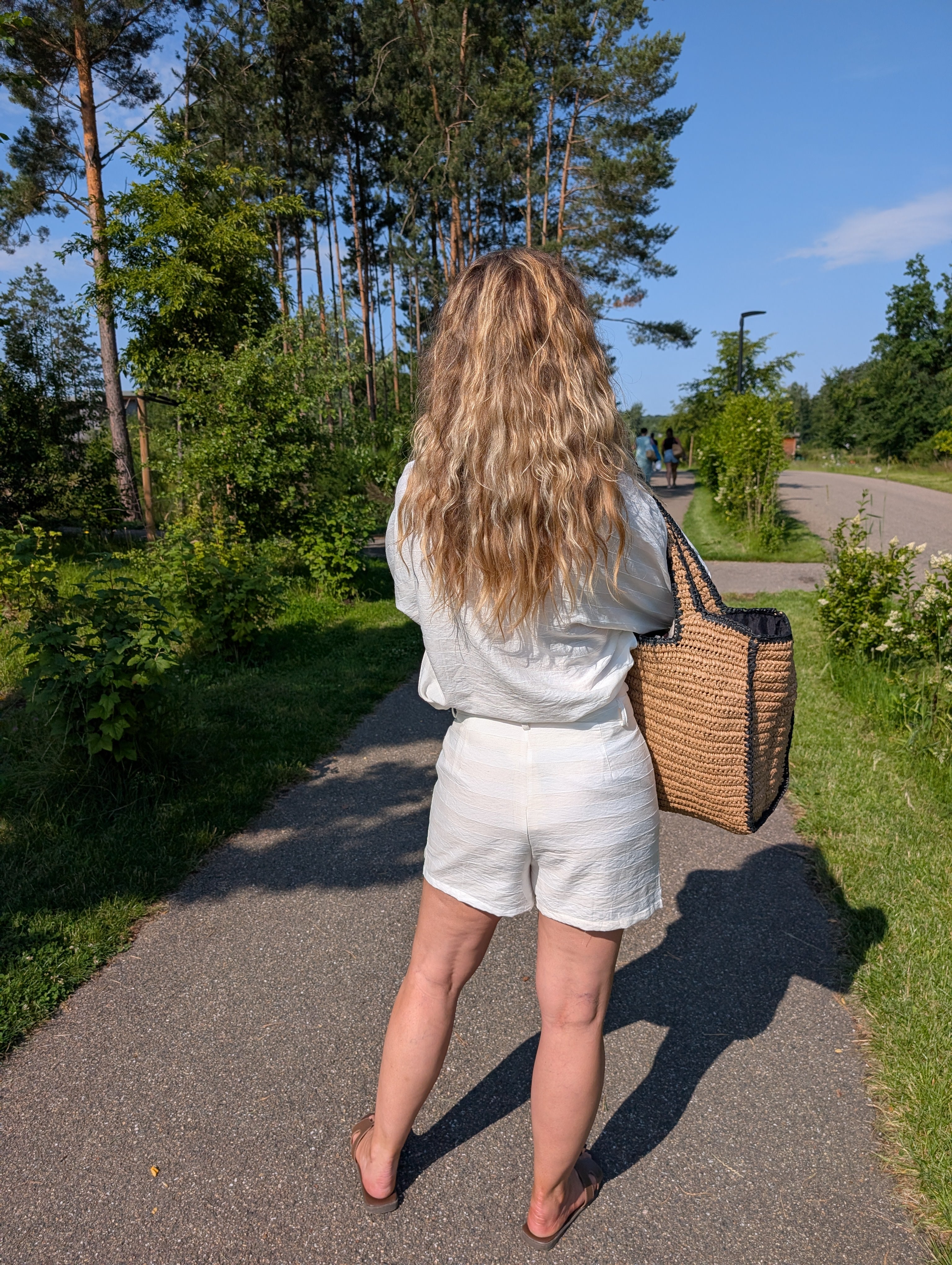 Witte Linnen blouse - Look Co Ord Set