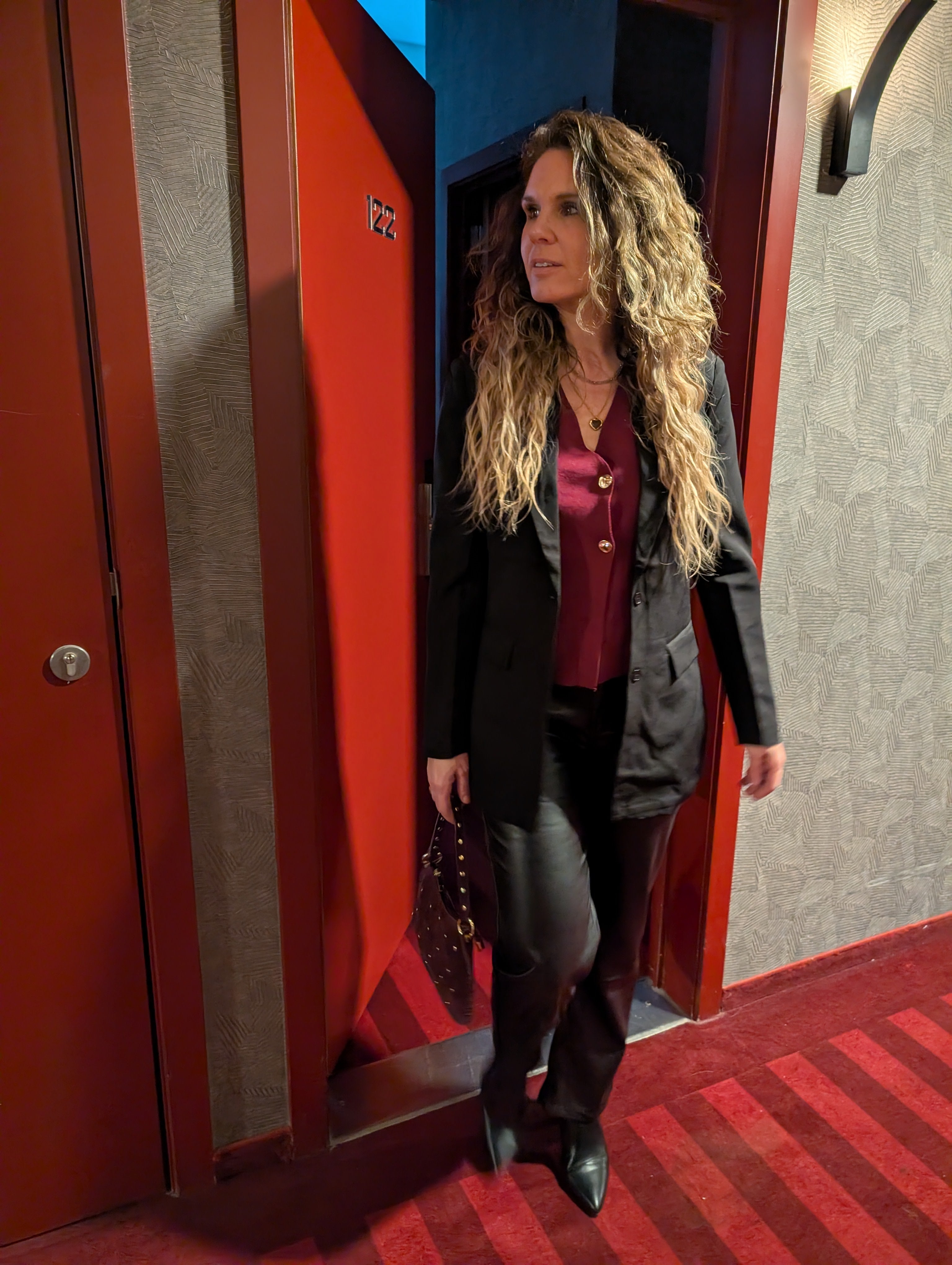 Pu Leren Broek Straight Leg