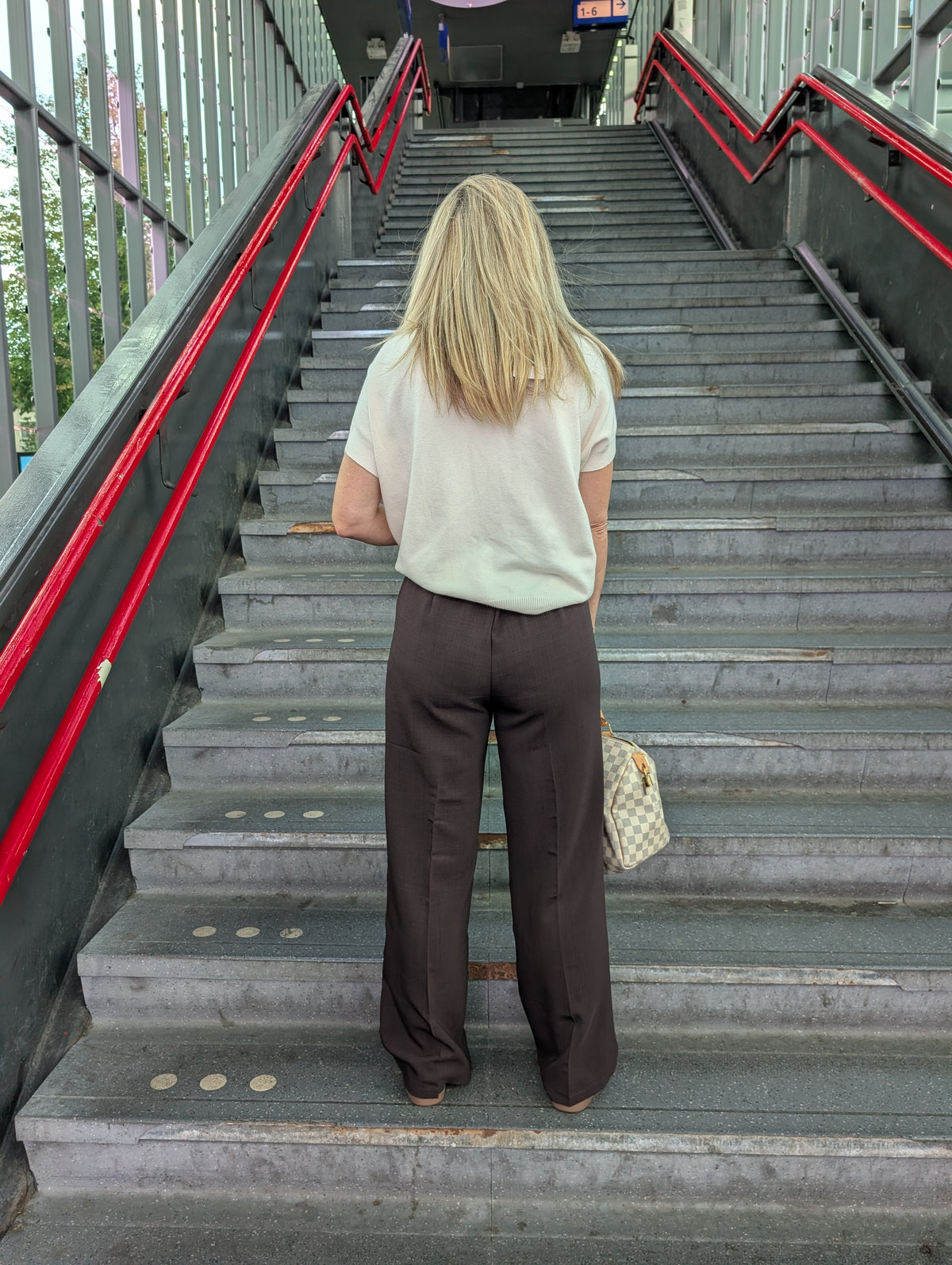 High Waist Wide Leg Pantalon – Espressobruin