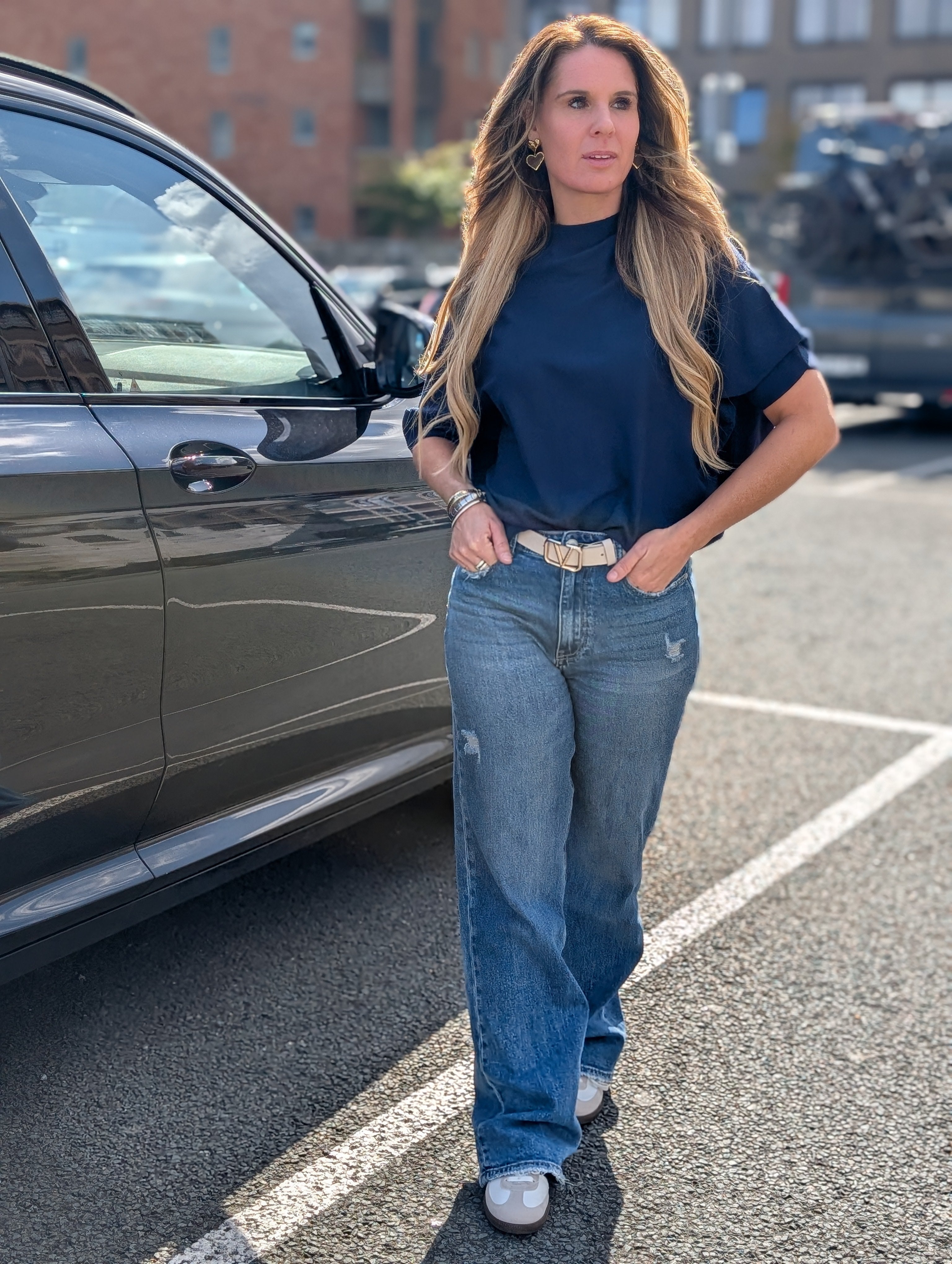 Basic Nina trui blauw