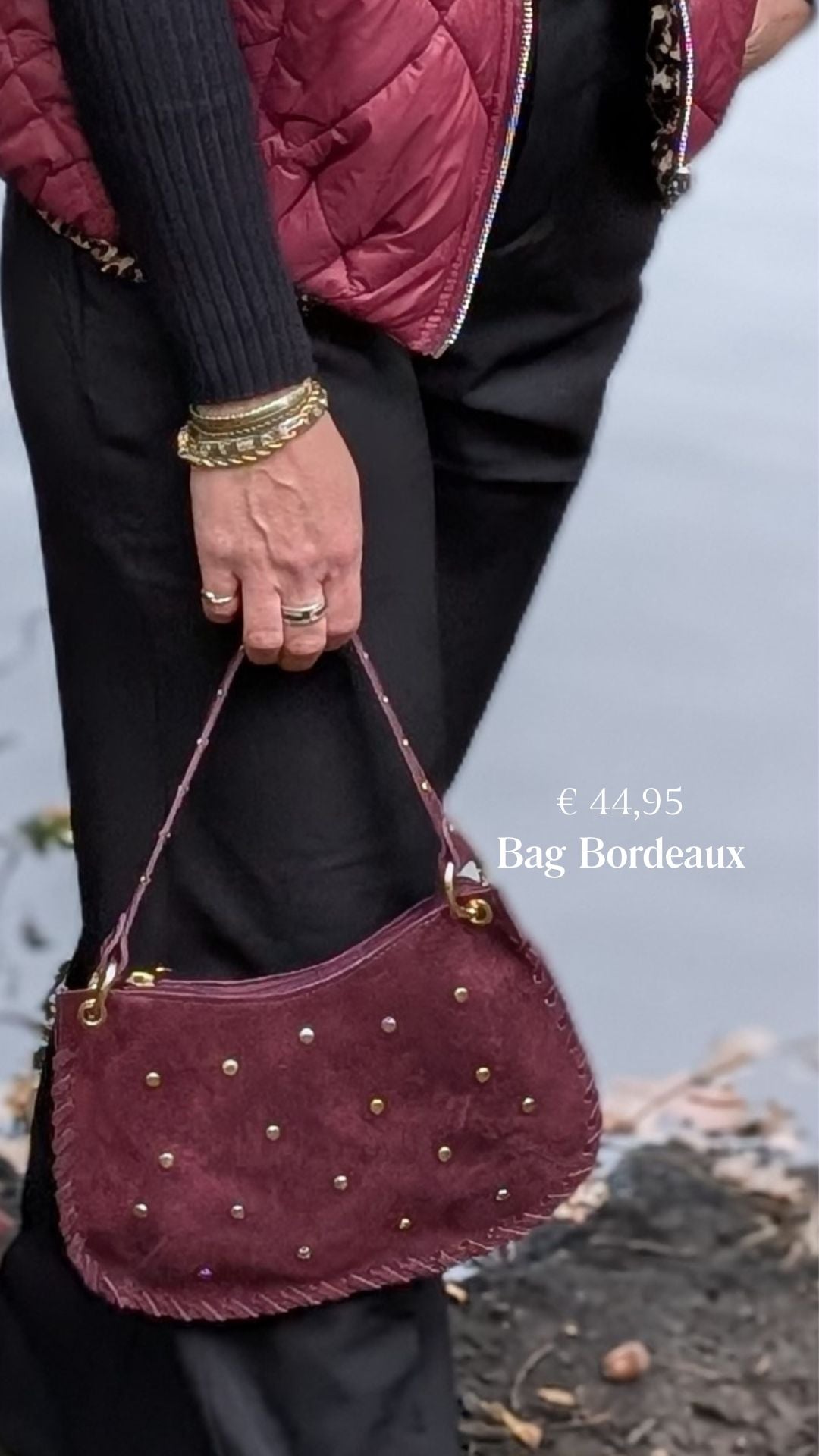 Bordeaux tas met stud