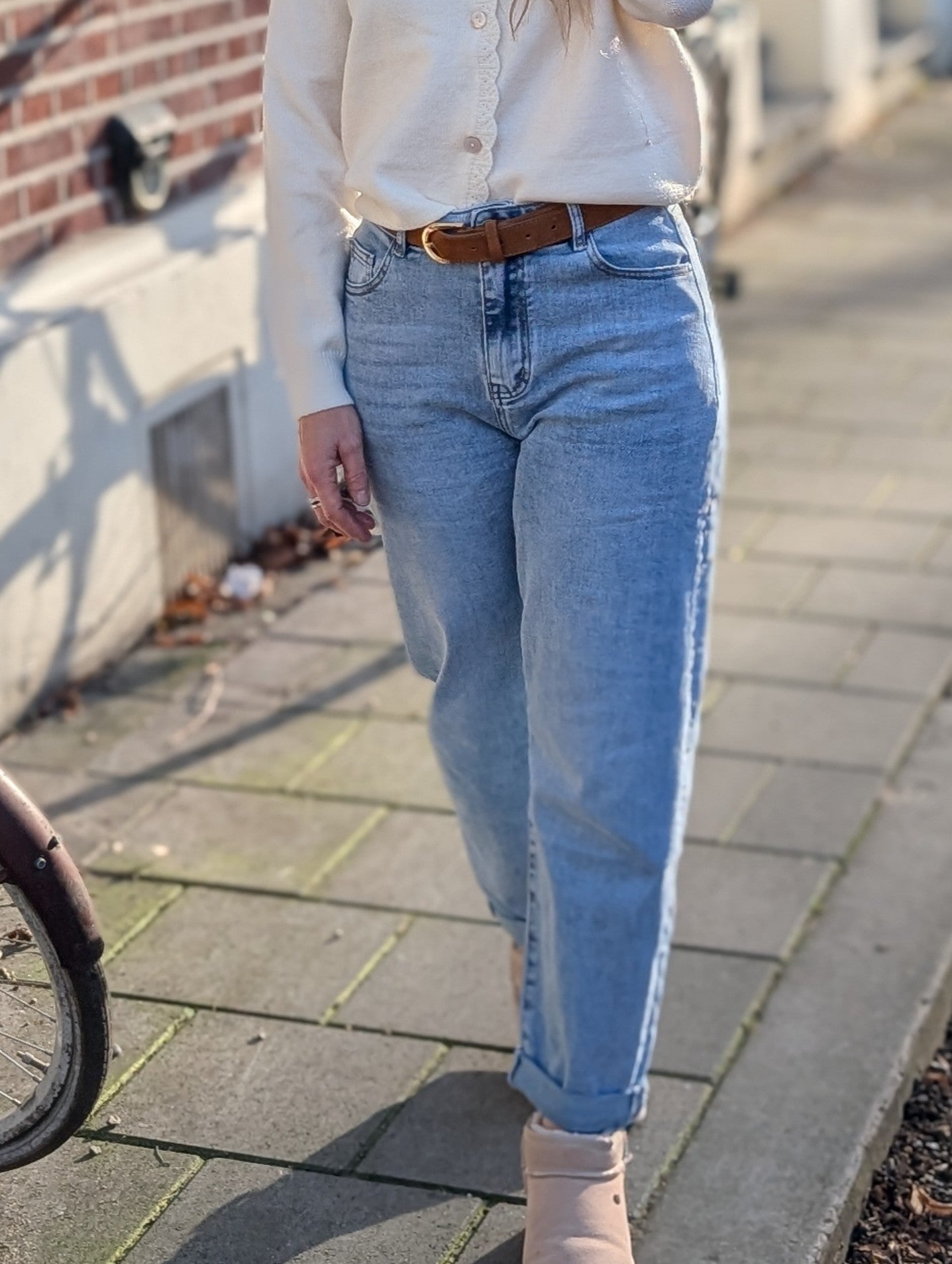 Hello Miss Balloon Jeans licht blauw