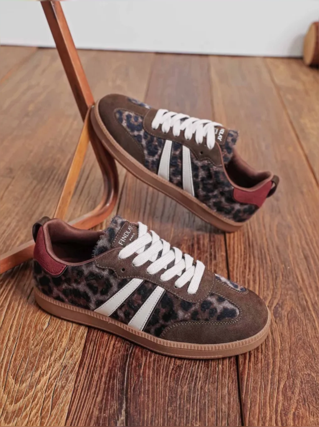 Leopard Suede Sneakers