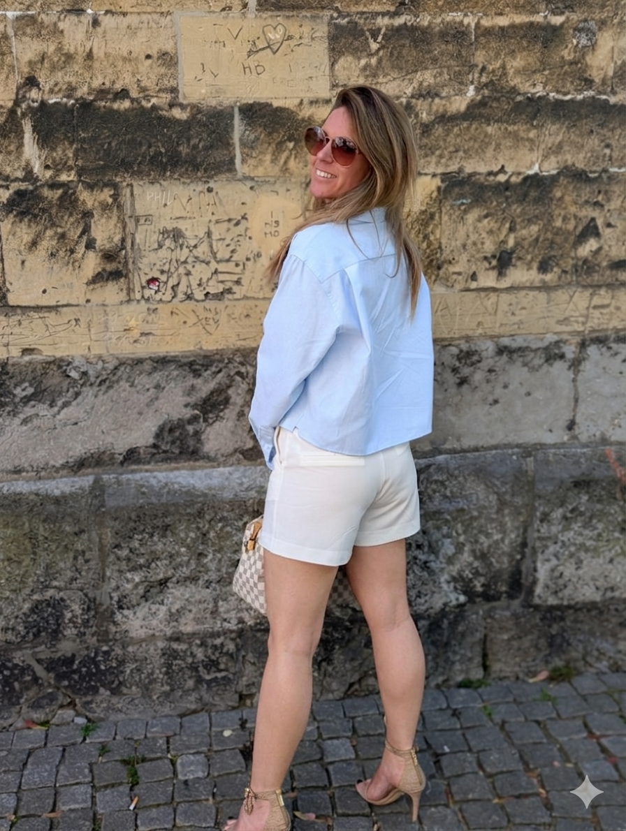 Witte High-Waist Short - Tailored Fit