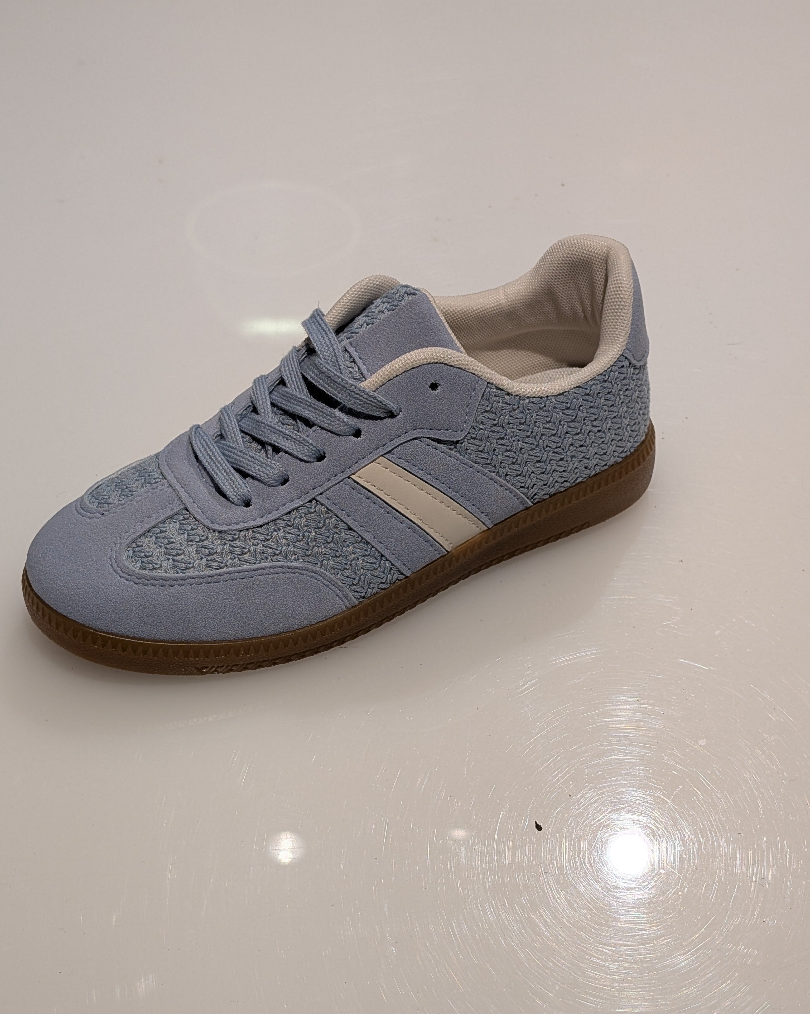 Lichtblauwe Dames Sneakers