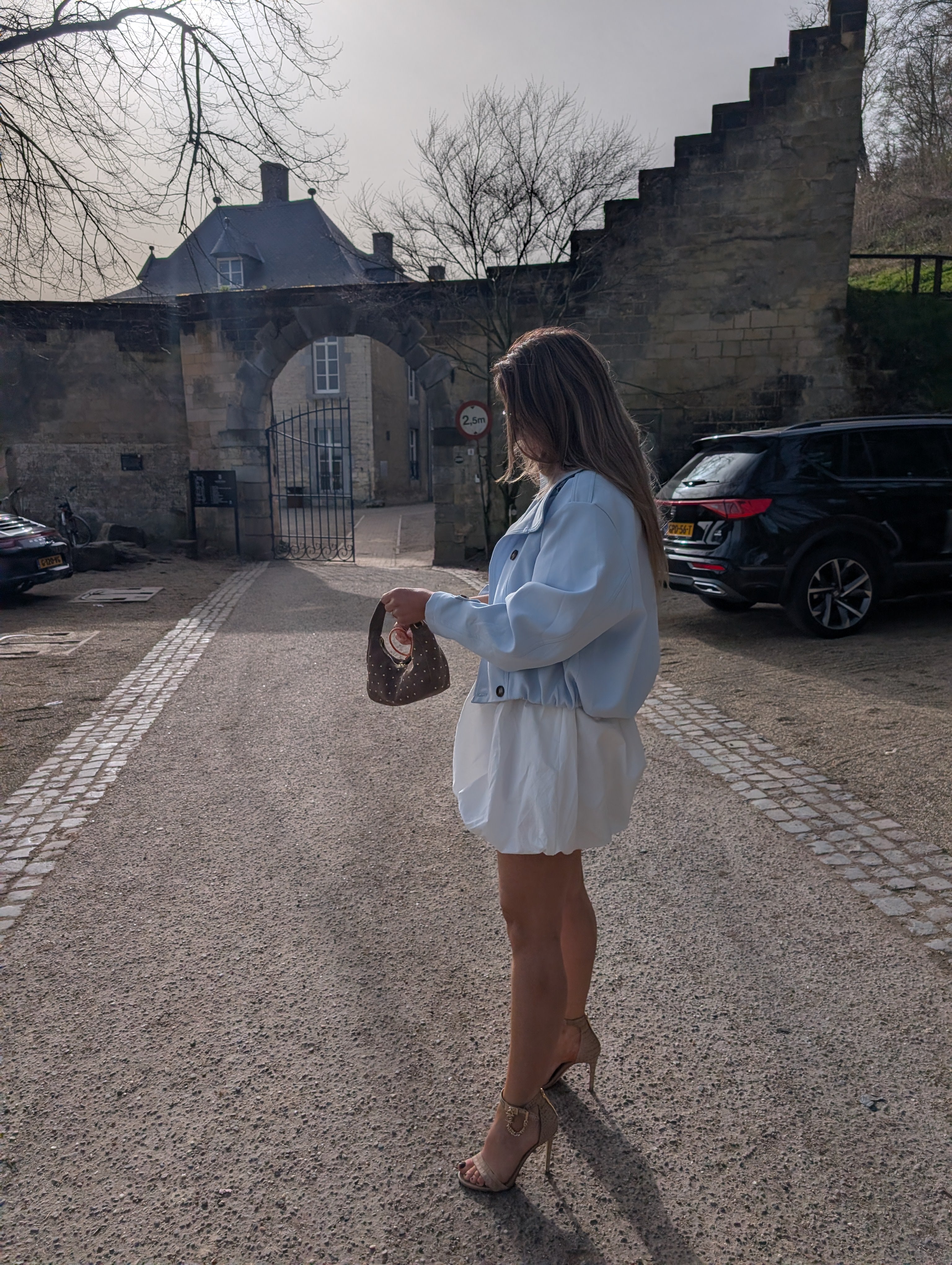 Trenchcoat hemels blauw