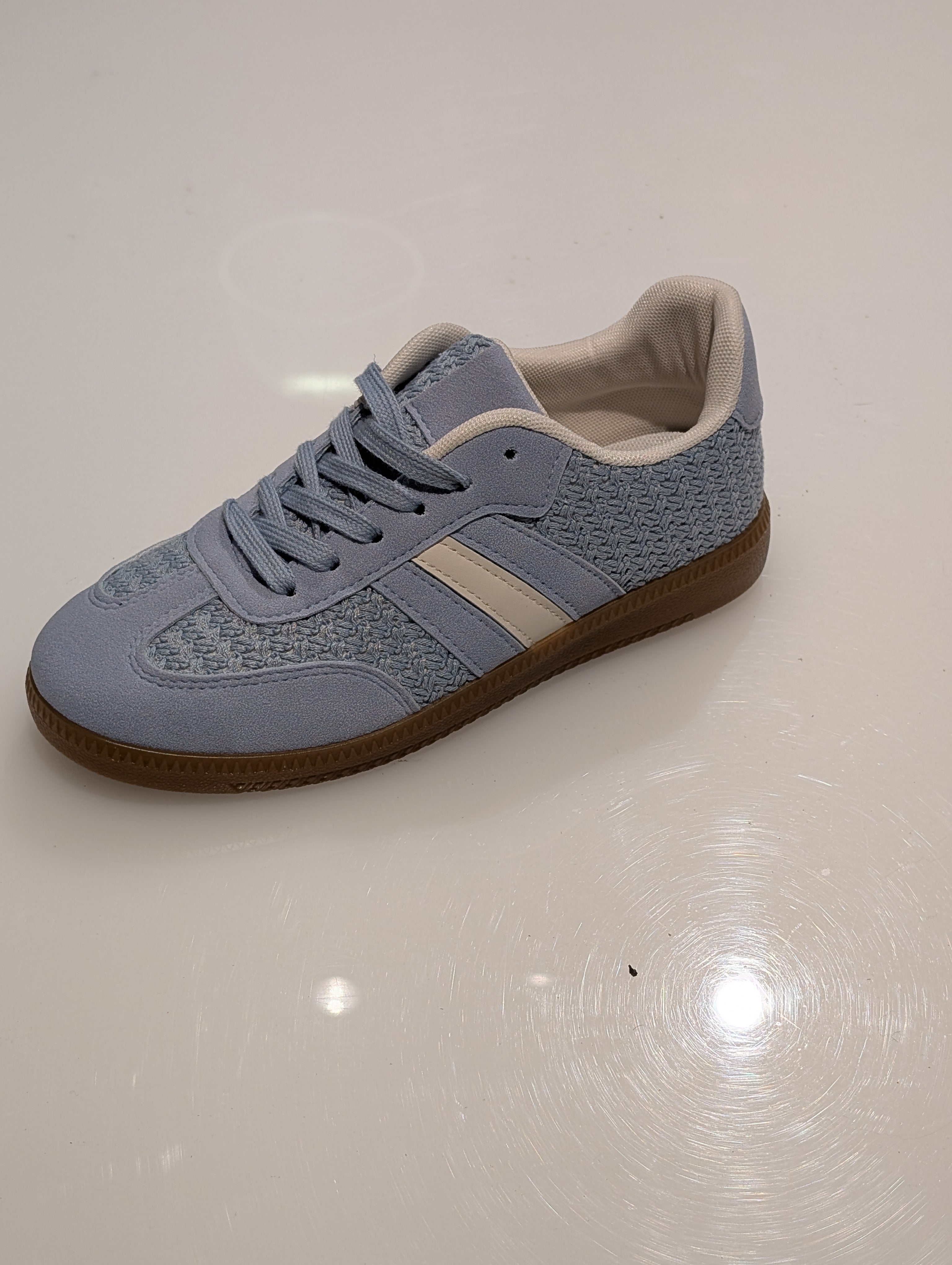 Lichtblauwe Dames Sneakers