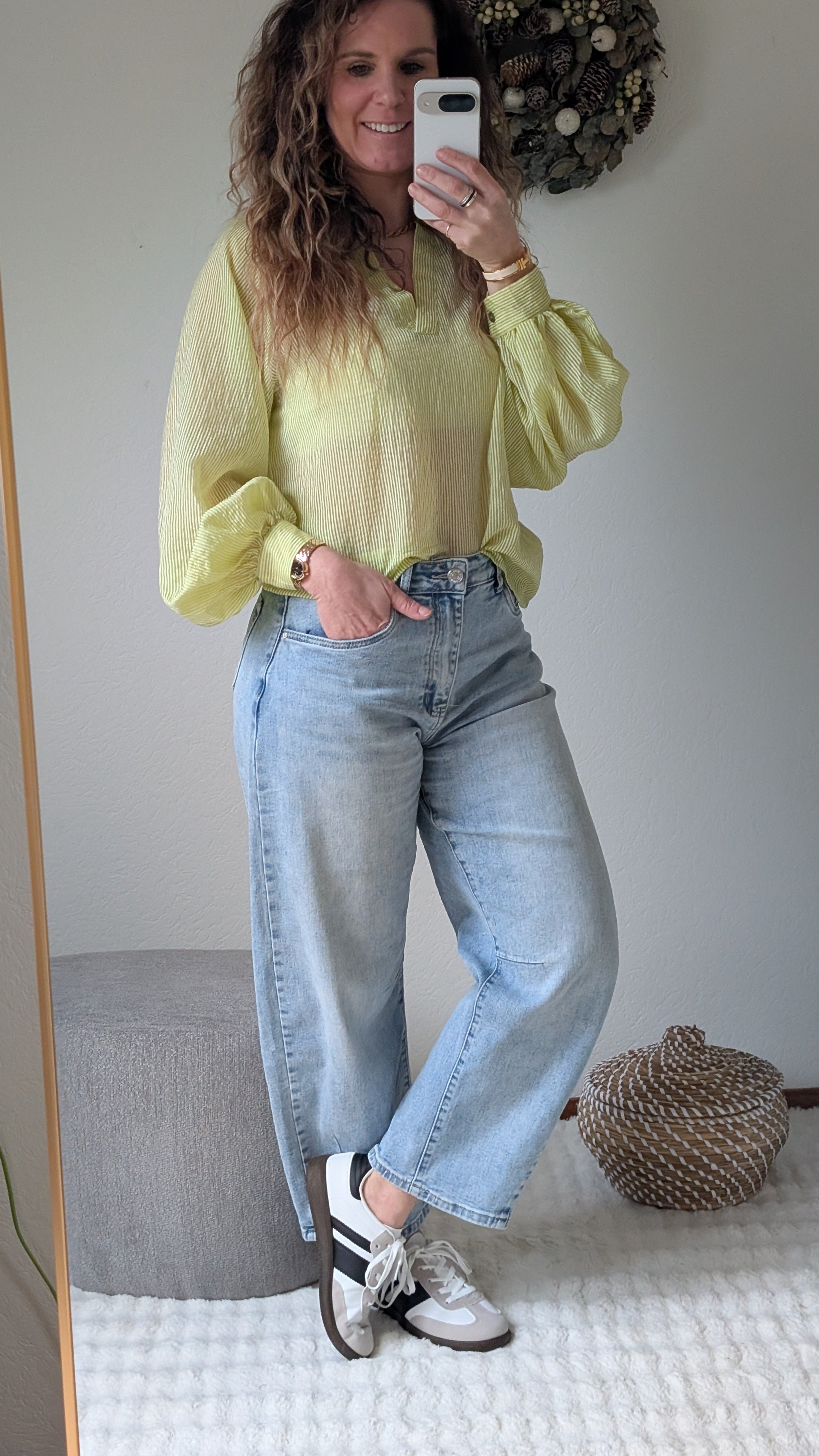 Jolie blouse met ballon mouwen