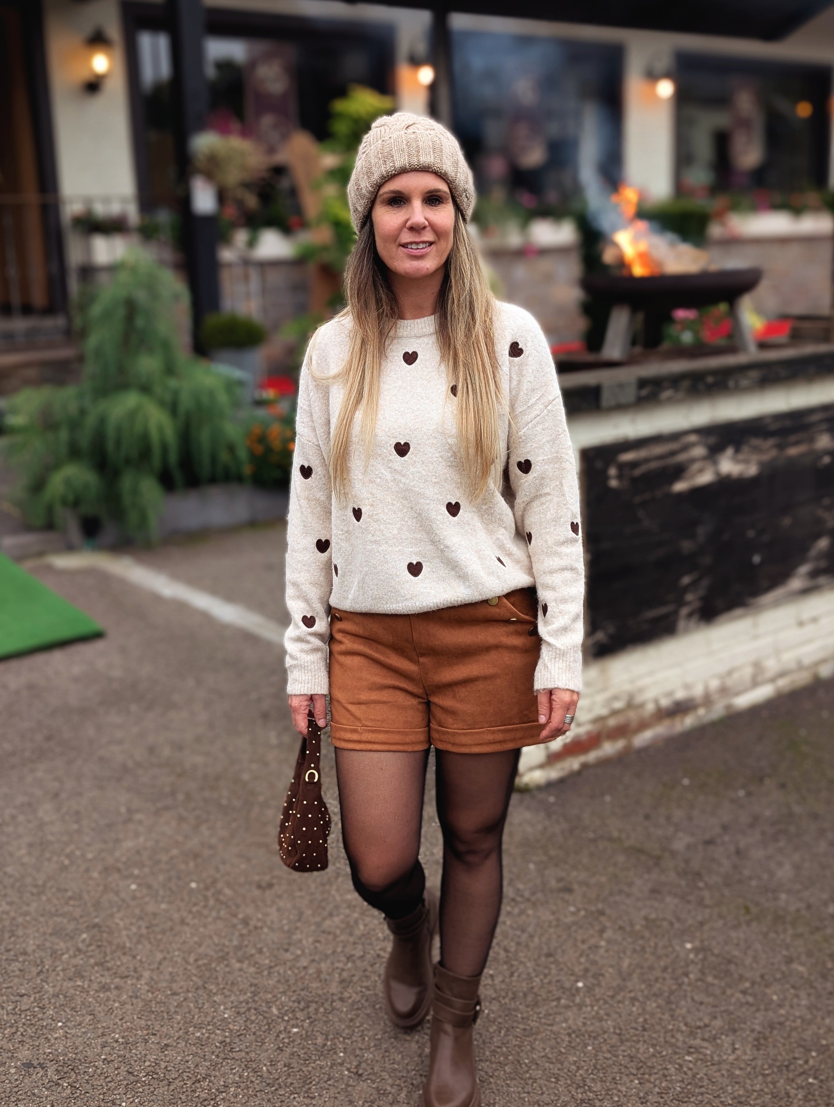 Cozy trui hartjes