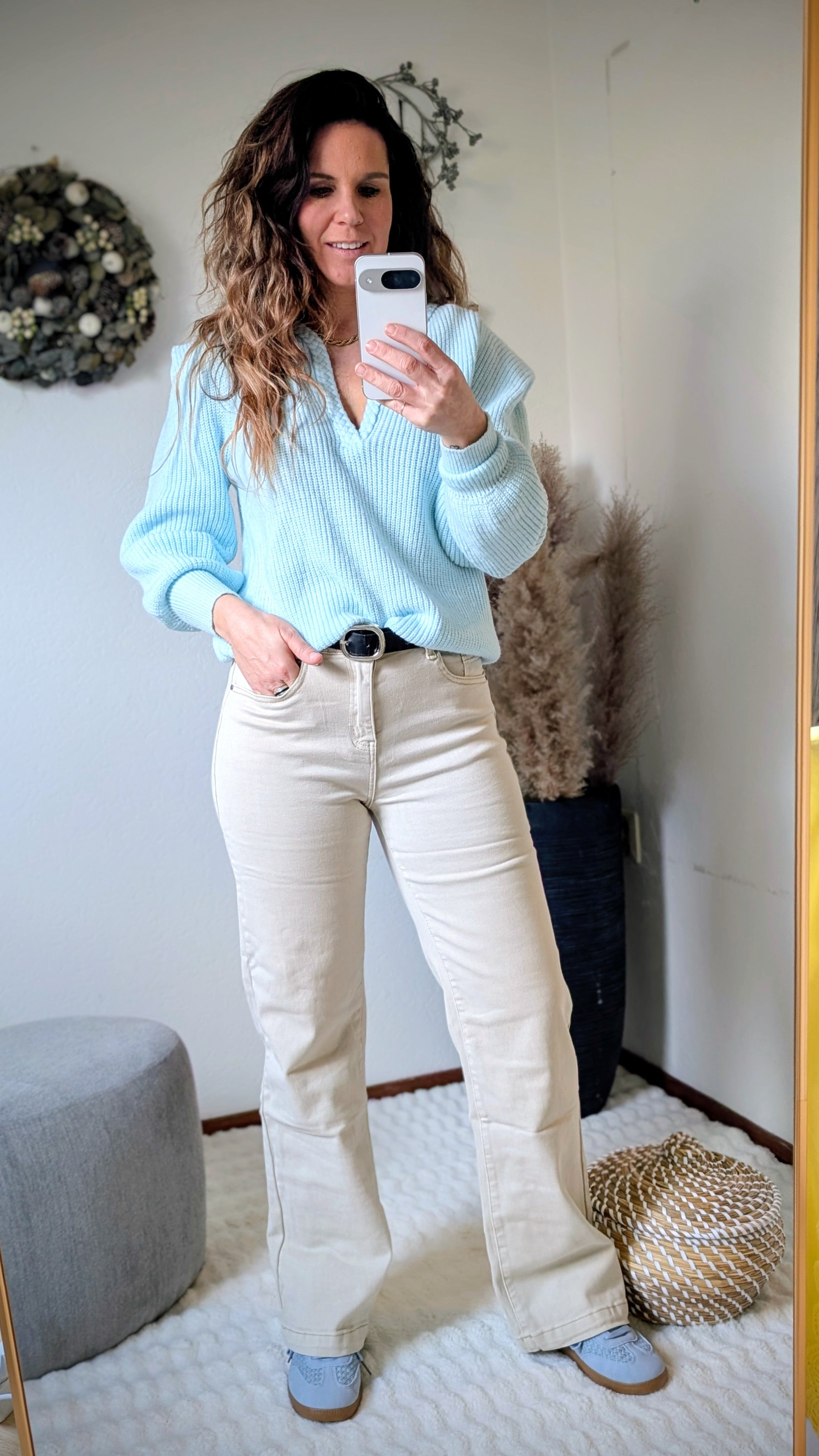 Baby Blue Statement Knit