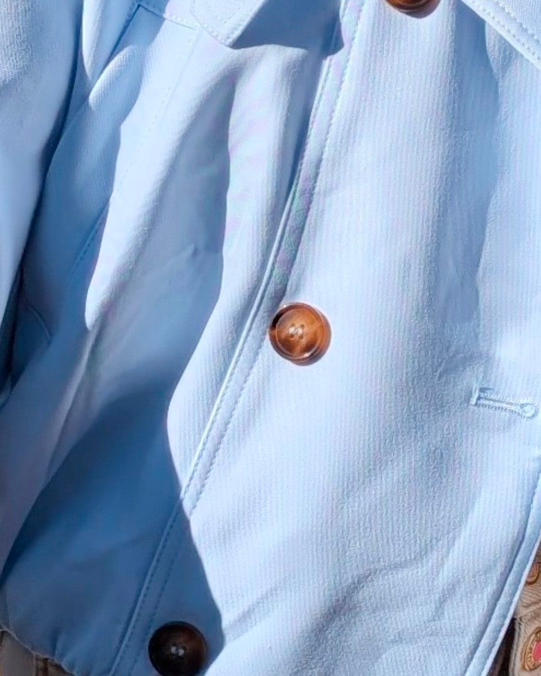 Trenchcoat hemels blauw