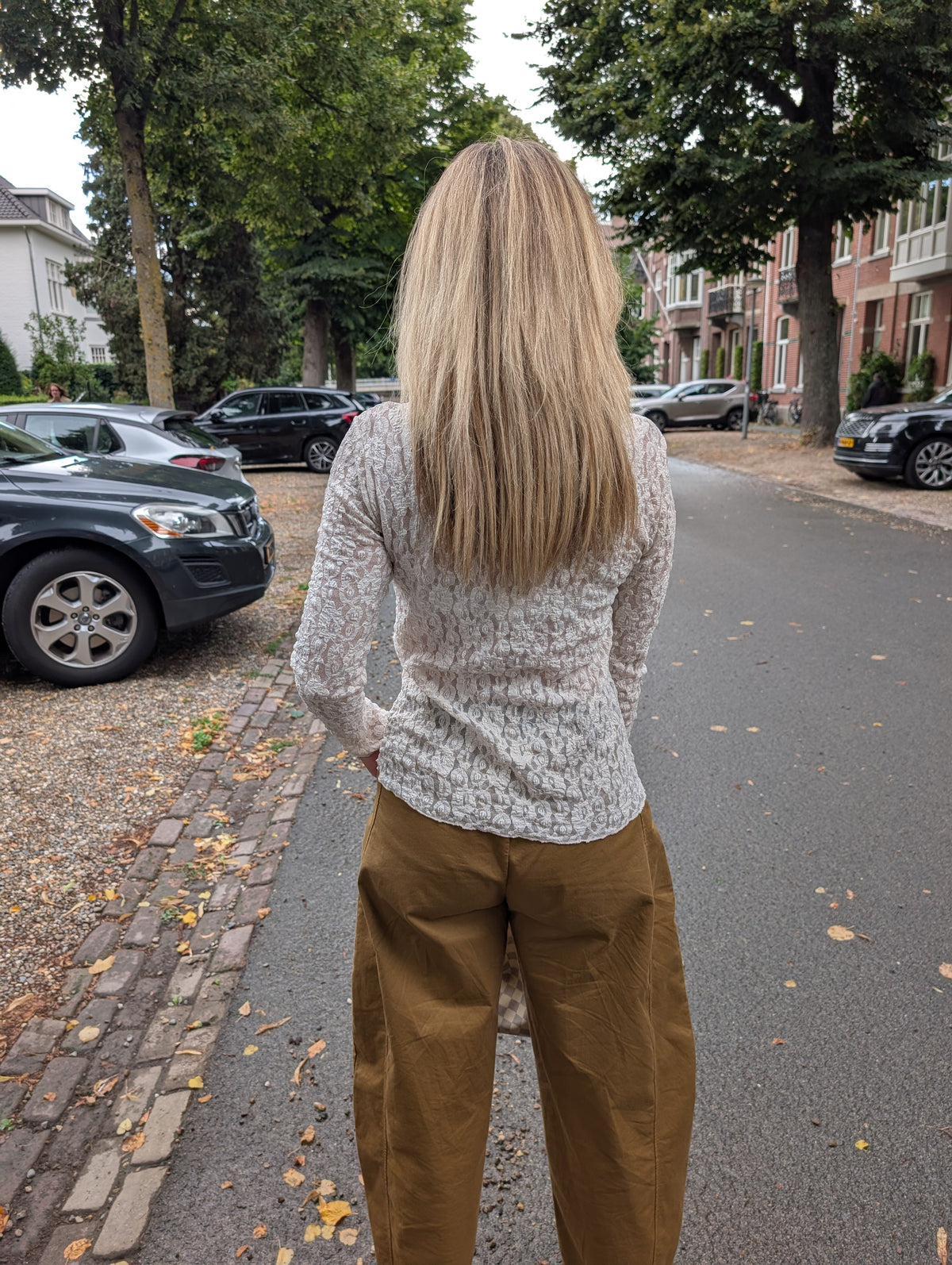 Kanten Lace Top Ecru of Choco