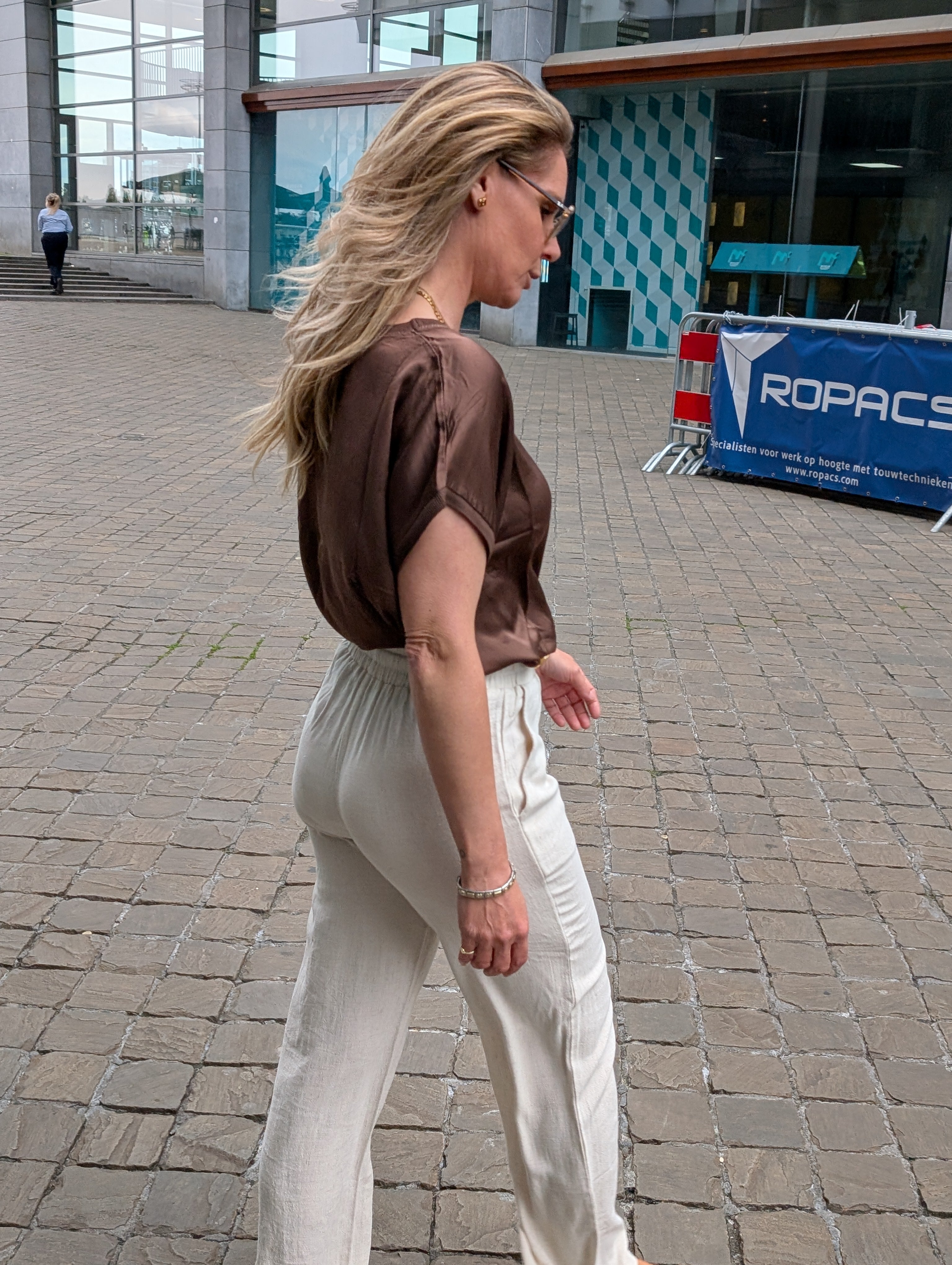 Linnen Co-Ord Set Beige