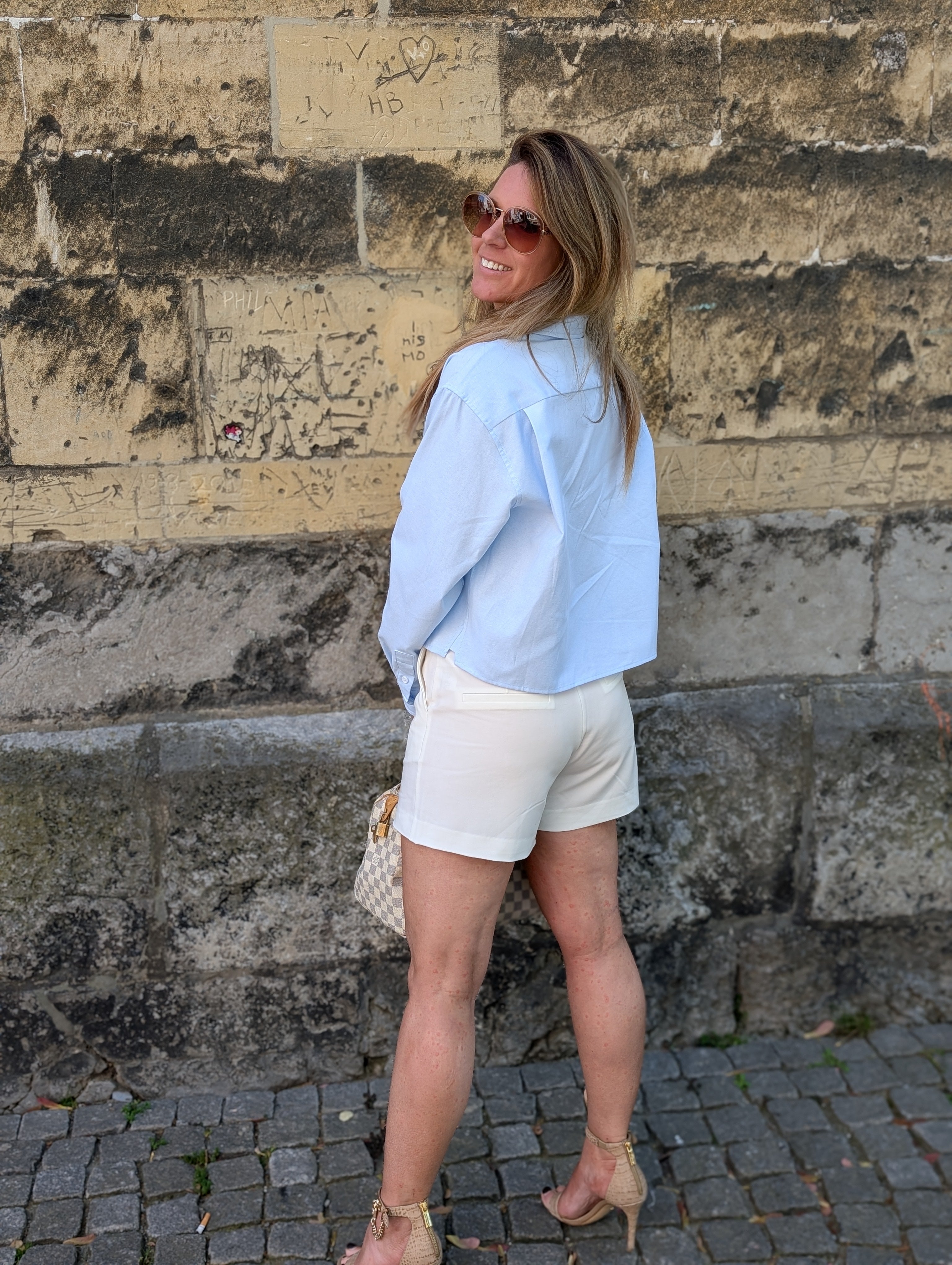 Lichtblauwe Oversized Blouse