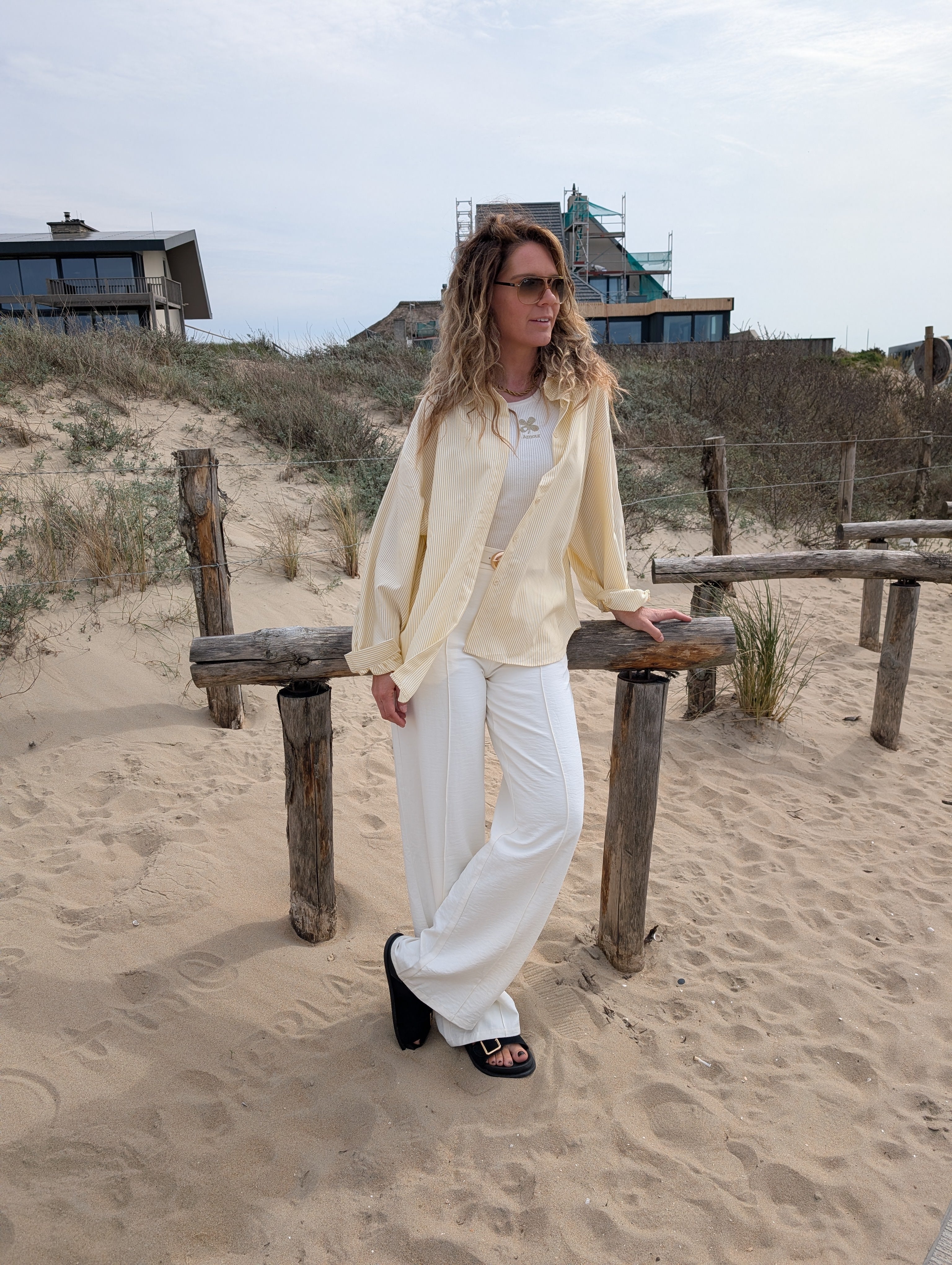 High Waist Wide Leg Pantalon
