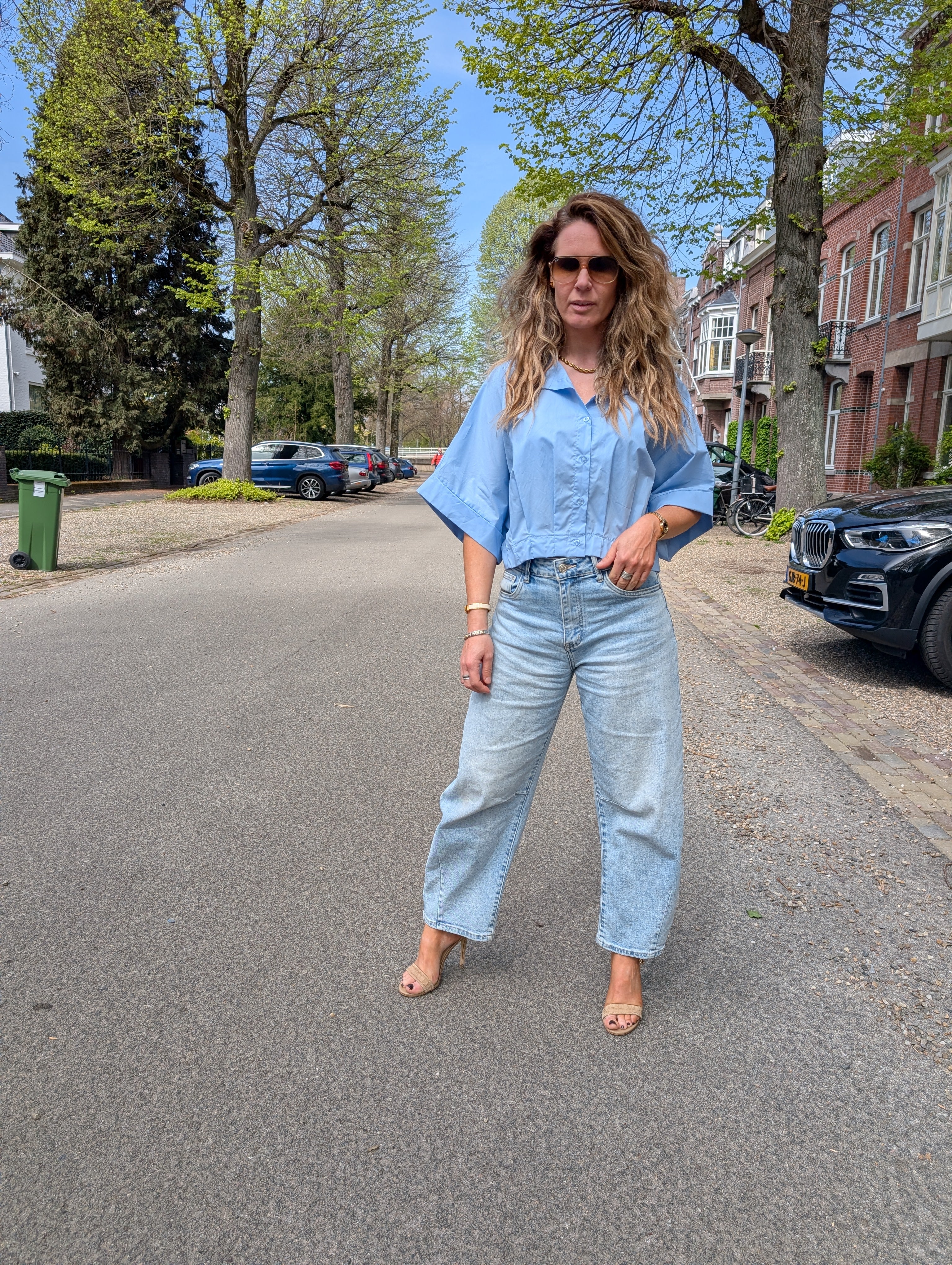 Crisp Cotton Puff Blouse