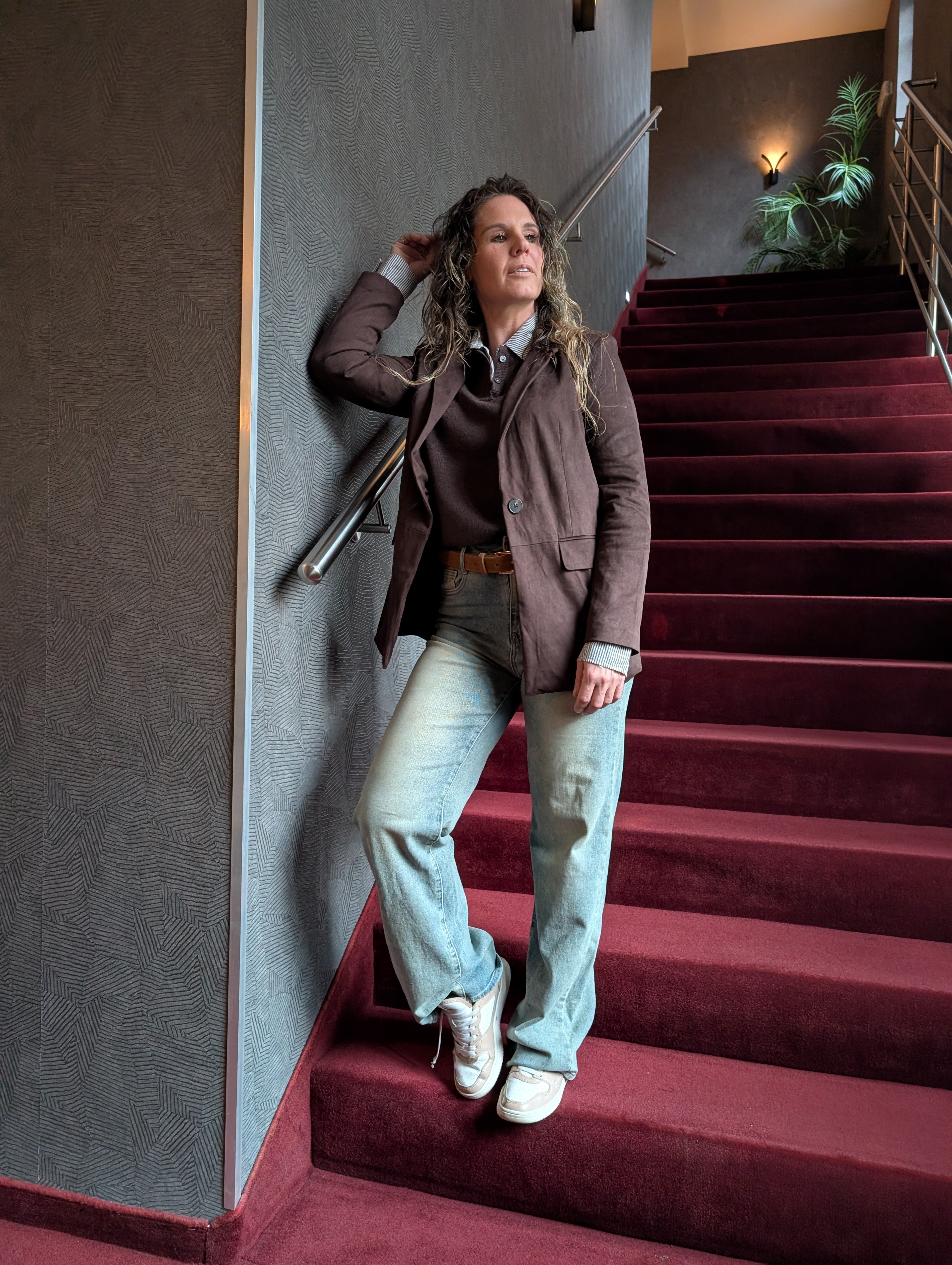 Oversized Bruine Blazer